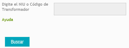 Digite NIU o código del transformador